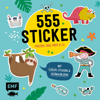 555 Sticker – Faultier, Dino, Pirat und Co.