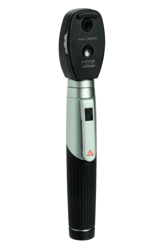 Heine mini 3000 Ophthalmoskop, schwarz/silber