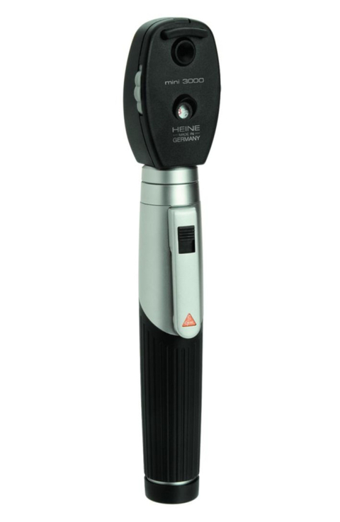 Heine mini 3000 Ophthalmoskop, schwarz/silber