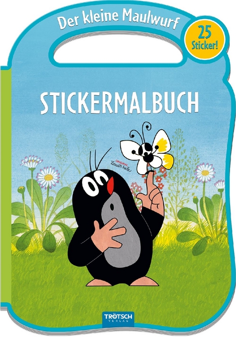Tr&ouml;tsch Der kleine Maulwurf Stickermalbuch mit Henkel - 