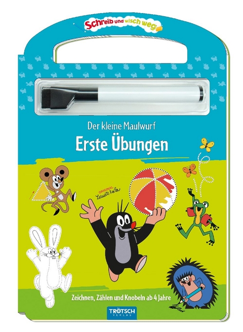 Tr&ouml;tsch Der kleine Maulwurf Schreib und wisch weg Erste &Uuml;bungen - 