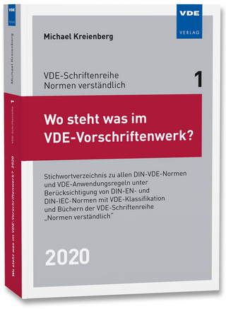 Wo steht was im VDE-Vorschriftenwerk? 2020