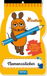 Tr&ouml;tsch Die Maus Namenssticker - 