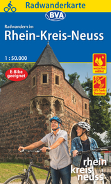 Radwanderkarte BVA Radwandern im Rhein-Kreis Neuss 1:50.000, rei&szlig;- und wetterfest, GPS-Tracks Download, mit Knotenpunkten