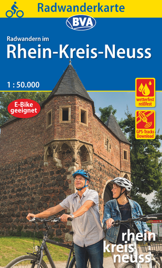 Radwanderkarte BVA Radwandern im Rhein-Kreis Neuss 1:50.000, reiß- und wetterfest, GPS-Tracks Download, mit Knotenpunkten
