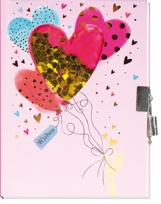 Trötsch Tagebuch mit Pailletten Herz