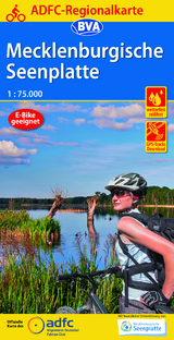 ADFC-Regionalkarte Mecklenburgische Seenplatte, 1:75.000, mit Tagestourenvorschl&auml;gen, rei&szlig;- und wetterfest, E-Bike-geeignet, mit Knotenpunkten, GPS-Tracks Download