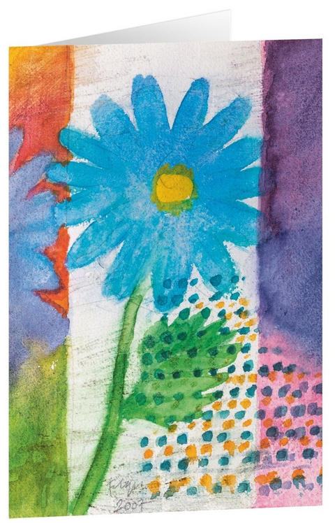 Kunstkarten "Blauer Fr&uuml;hling" - 5 Stk