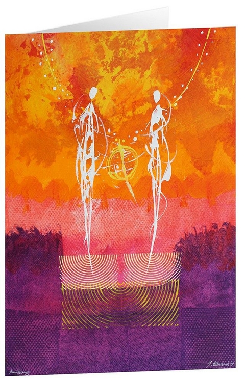 Kunstkarten "Ann&auml;herung" - 5 Stk.