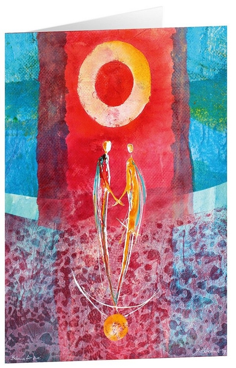 Kunstkarten "Balance f&uuml;r zwei" - 5 Stk.