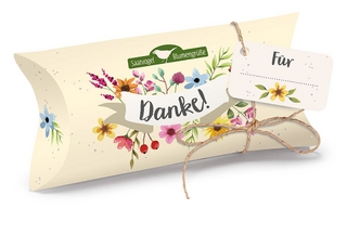 Saatvogel Blumengrüße Danke