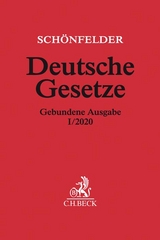 Deutsche Gesetze Gebundene Ausgabe I/2020 - Schönfelder, Heinrich