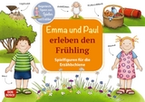 Emma und Paul erleben den Fr&uuml;hling. Erz&auml;hlschienen-Figurenset, m. 1 Beilage - Monika Lehner