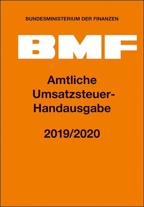Amtliche Umsatzsteuer-Handausgabe 2019/2020 - 