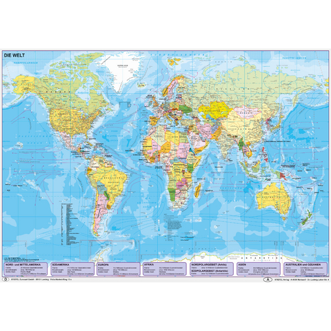 Weltkarte politisch - Heinrich Stiefel