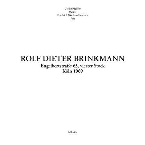 ROLF DIETER BRINKMANN - Friedrich Wolfram Heubach