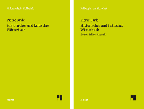Historisches und kritisches W&ouml;rterbuch - Pierre Bayle
