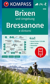 KOMPASS Wanderkarte 050 Brixen und Umgebung, Bressanone e dintorni 1:25.000 - 