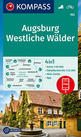 KOMPASS Wanderkarte Augsburg, Westliche W&auml;lder - 