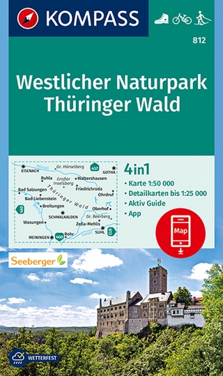 KOMPASS Wanderkarte 812 Westlicher Naturpark Thüringer Wald