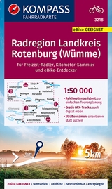 KOMPASS Fahrradkarte 3218 Radregion Landkreis Rotenburg (Wümme) 1:50.000 - 