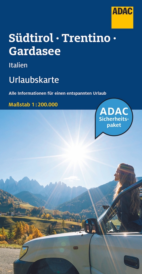 ADAC Urlaubskarte I S&uuml;dtirol, Trentino, Gardasee 1:200 000