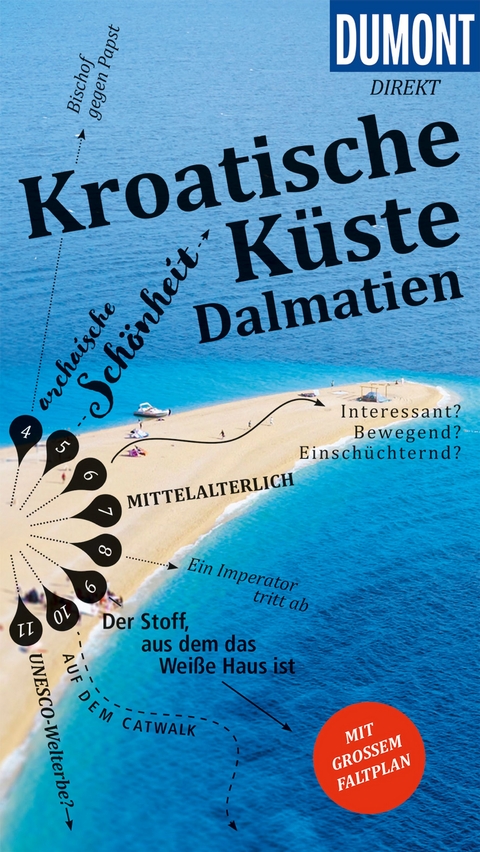 DuMont direkt Reisef&uuml;hrer Kroatische K&uuml;ste Dalmatien - Daniela Schetar