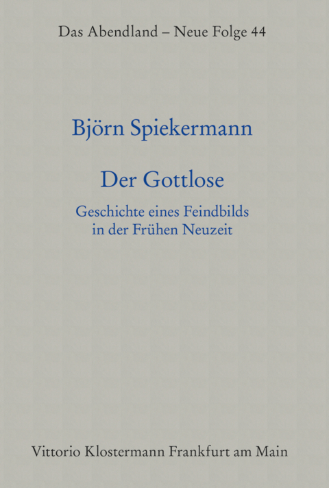 Der Gottlose - Bj&ouml;rn Spiekermann