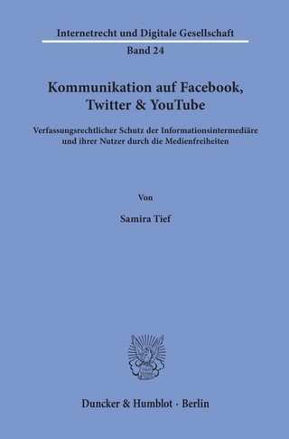 Kommunikation auf Facebook, Twitter & YouTube.