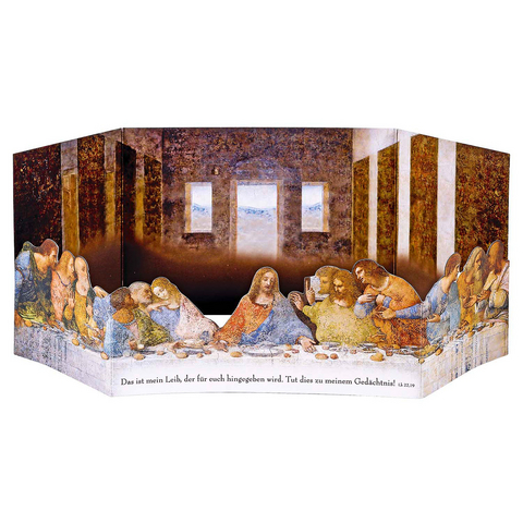 2er Set Aufstellkarte Da Vinci &raquo;Das letzte Abendmahl&laquo;