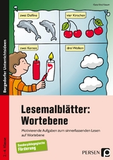 Lesemalbl&auml;tter: Wortebene - Klara Kirschbaum