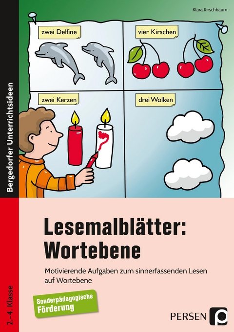 Lesemalbl&auml;tter: Wortebene - Klara Kirschbaum