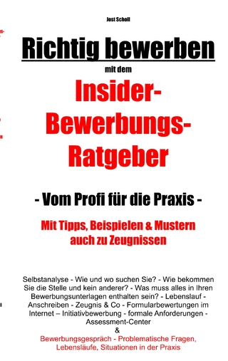 Richtig bewerben Insider-Bewerbungs-Ratgeber
