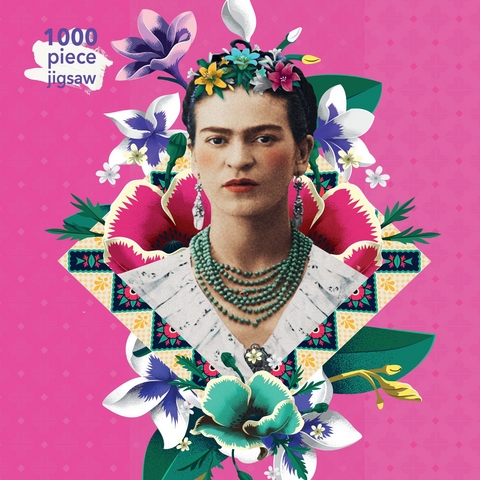 Adult Jigsaw Puzzle Frida Kahlo Pink - 