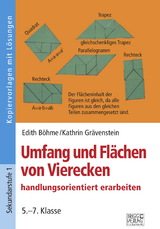 Umfang und Fl&auml;chen von Vierecken handlungsorientiert erarbeiten - Edith B&ouml;hme, Kathrin Gr&auml;venstein