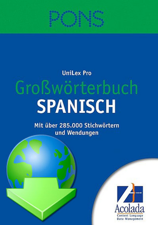 PONS Großwörterbuch Spanisch Spanisch-Deutsch / Spanisch-Deutsch