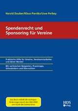 Spendenrecht und Sponsoring f&uuml;r Vereine - Harald Dauber, Klaus Pientka, Uwe Perbey