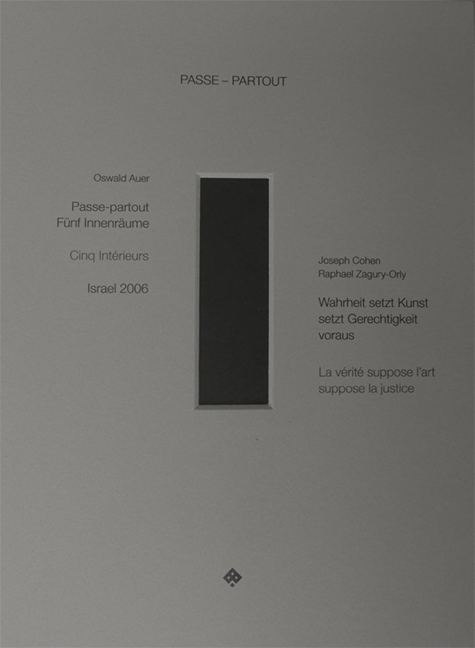 PASSE-PARTOUT - Oswald Auer