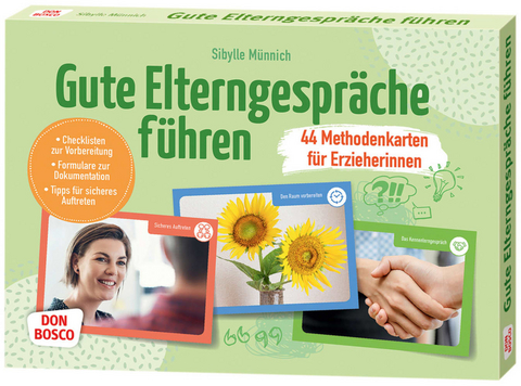 Gute Elterngespr&auml;che f&uuml;hren - 44 Methodenkarten f&uuml;r Erzieherinnen, m. 1 Beilage - Sibylle M&uuml;nnich