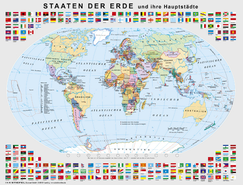 Lernpuzzle Staaten der Erde - 