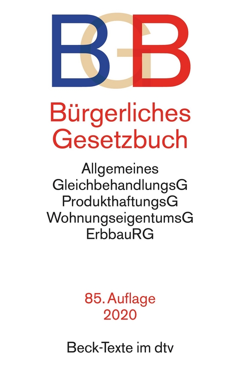 B&uuml;rgerliches Gesetzbuch BGB