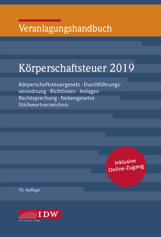 Veranlagungshandb. Körperschaftsteuer 2019, 70. A.