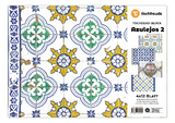 AZULEJOS 2, Tischdeko-Block, 4 x 12 Blatt