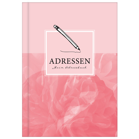 Adressbuch mit Geburtstagskalender | Kontaktbuch in DIN A5| Telefonregister & Adressbuch mit Telefonnummer, Adresse, E-Mail | Telefonbuch rosa - Lisa Wirth