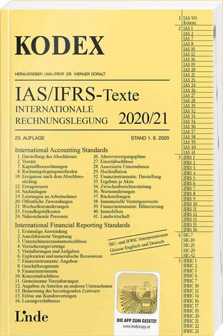 KODEX Internationale Rechnungslegung IAS/IFRS - Texte 2020/21