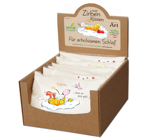 OUPS Display mit 8 Zirbenkissen - Kurt H&ouml;rtenhuber