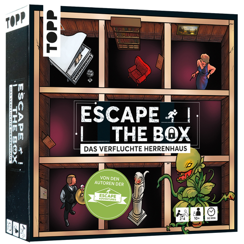 Escape The Box &ndash; Das verfluchte Herrenhaus: Das ultimative Escape-Room-Erlebnis als Gesellschaftsspiel! - Sebastian Frenzel, Beate von L&uuml;hmann