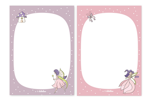 Notizblock-Set Feen und Elfen (f&uuml;r Kinder)