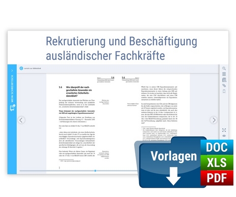 Rekrutierung und Besch&auml;ftigung ausl&auml;ndischer Fachkr&auml;fte