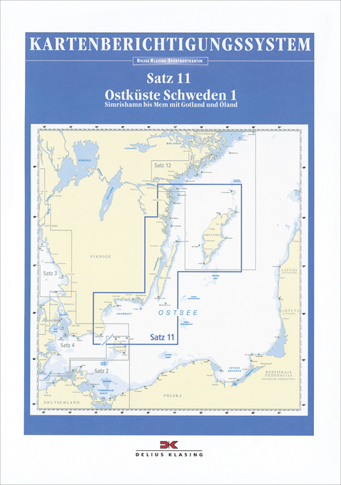 Berichtigung Sportbootkarten Satz 11: Ostk&uuml;ste Schweden 1 (2020)